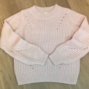 Gap light pink knit sweater